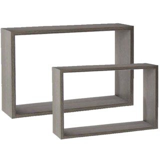 BAKAJI Σετ 2 Ράφια Τοίχου Ορθογώνια Μονάδες Τοίχου Ξύλινα Ράφια Απ... BAKAJI Σετ 2 Ράφια Τοίχου Ορθογώνια Μονάδες Τοίχου Ξύλινα Ράφια Απ...