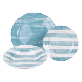 Villa DEste  Σετ πιάτων 18 τεμαχίων από πορσελάνη, 6 θέσεις τραπεζι...