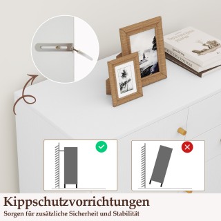 Costway Μπουφές Λευκός με 2 Πόρτες, 2 Συρτάρια και 3 Ρυθμιζόμενα Ρά... Costway Μπουφές Λευκός με 2 Πόρτες, 2 Συρτάρια και 3 Ρυθμιζόμενα Ρά...