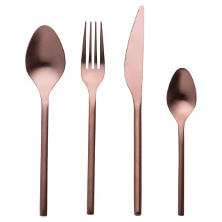 Villa DEste Σετ 24 μαχαιροπίρουνα από ανοξείδωτο ατσάλι 180 χαλκού... Villa DEste Σετ 24 μαχαιροπίρουνα από ανοξείδωτο ατσάλι 180 χαλκού...