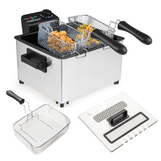 Costway 2000W Ηλεκτρική Φριτέζα Λαδιού με 3 Καλάθια, Ρυθμιζόμενη Θ... Costway 2000W Ηλεκτρική Φριτέζα Λαδιού με 3 Καλάθια, Ρυθμιζόμενη Θ...