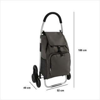 Καρότσι Αγορών με 6 Ροδάκια 52 x 40 x 100 cm Χακί 206781A 5Five Sim...