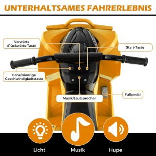 Costway Παιδικό Quad Ηλεκτρικό Όχημα 4-8 Ετών με Ρεαλιστικό Σχεδια... Costway Παιδικό Quad Ηλεκτρικό Όχημα 4-8 Ετών με Ρεαλιστικό Σχεδια...