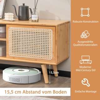 Μοντέρνα Κονσόλα Τηλεόρασης με Ρυθμιζόμενα Ράφια 120,5 x 31 x 45,5c...