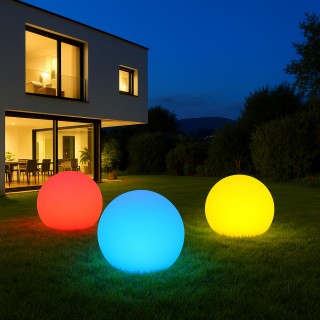 BAKAJI Σφαιρική Ηλιακή Λάμπα 17 εκ. με Τηλεχειριστήριο RGB & Λευκό ... BAKAJI Σφαιρική Ηλιακή Λάμπα 17 εκ. με Τηλεχειριστήριο RGB & Λευκό ...