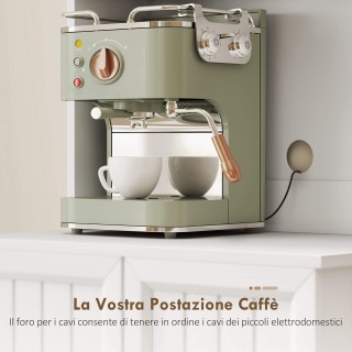 HOMCOM Κινητή Κουζίνα-Ντουλάπι με 2 Ντουλάπια και 8 Ράφια, από Ξύλο... HOMCOM Κινητή Κουζίνα-Ντουλάπι με 2 Ντουλάπια και 8 Ράφια, από Ξύλο...