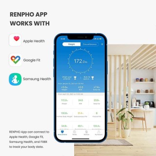 Renpho Smart Ζυγαριά με Λιπομετρητή Smart Body Scale Bluetooth με 1... Renpho Smart Ζυγαριά με Λιπομετρητή Smart Body Scale Bluetooth με 1...