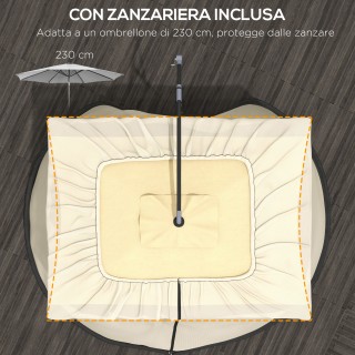 Outsunny Κουνουπιέρα για Ομπρέλα 3x2.3 m Ρυθμιζόμενη με Πυκνό Δίχτυ... Outsunny Κουνουπιέρα για Ομπρέλα 3x2.3 m Ρυθμιζόμενη με Πυκνό Δίχτυ...