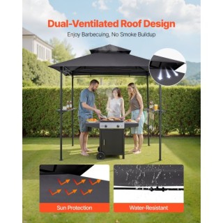 VEVOR Ψησταριά Κιόσκι με Διπλή Οροφή TZSKLTHJG85FNYHJM001V0