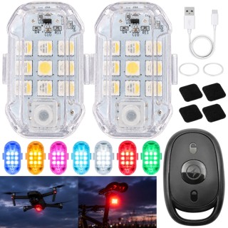 Verk Group Ασύρματα Φωτάκια LED Strobe 7 Χρωμάτων με Τηλεχειριστήρ... Verk Group Ασύρματα Φωτάκια LED Strobe 7 Χρωμάτων με Τηλεχειριστήρ...
