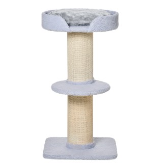 PawHut Cat Scratching Post με κρεβάτι, βελούδινο κάλυμμα και στύλο ... PawHut Cat Scratching Post με κρεβάτι, βελούδινο κάλυμμα και στύλο ...