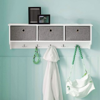 BAKAJI Κρεμάστρα Τοίχου Κλειδοθήκη Οργανωτής Εισόδου 100 x 20 x 30... BAKAJI Κρεμάστρα Τοίχου Κλειδοθήκη Οργανωτής Εισόδου 100 x 20 x 30...