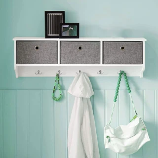 BAKAJI Wall Hanger Key Holder Entryway Organizer 100 x 20 x 30...