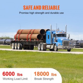 Ιμάντες VEVOR 4 x 30, 6000 lbs, 10τμχ, Κόκκινοι  PGJPDHS4INCH3T7LFV0
