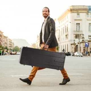 VEVOR Ηλεκτρική Κιθάρα Σκληρή Θήκη 105εκ με Κλειδαριά και Κλειδιά γ...