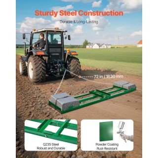 VEVOR Βαρύ Καλλιεργητής 8 ft για Δρόμους και Χώματα QYP9620INCHLAWI... VEVOR Βαρύ Καλλιεργητής 8 ft για Δρόμους και Χώματα QYP9620INCHLAWI...