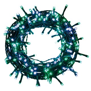 Kooper Σύρμα 180 λευκοπράσινων LED 8 μ για εξωτερική χρήση, με 8 λε... Kooper Σύρμα 180 λευκοπράσινων LED 8 μ για εξωτερική χρήση, με 8 λε...