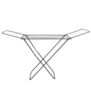 Galileo Σπαστή απλώστρα σε μαύρο σατινέ μέταλλο για 2 φορτία πλυντη...