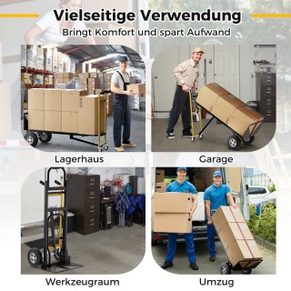 Costway 3 σε 1 καρότσι με 4 ελαστικούς τροχούς & σχοινί δεσίματος κ...