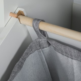 HOMCOM Κινητό Έπιπλο Μπάνιου από Ξύλο με Ανακλινόμενο Καλάθι Απλύτ... HOMCOM Κινητό Έπιπλο Μπάνιου από Ξύλο με Ανακλινόμενο Καλάθι Απλύτ...