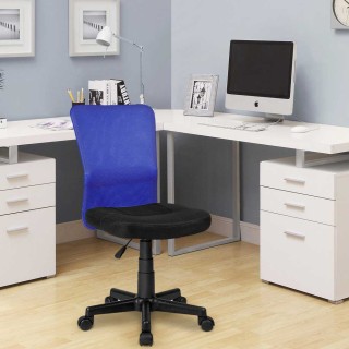 BAKAJI  Περιστρεφόμενη Καρέκλα Γραφείου Δωματίου Υφασμάτινη Δίχτυ Ρ...