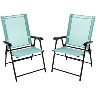 Costway Πτυσσόμενες Καρέκλες Βεράντας με Ανθεκτικό Μεταλλικό Σκελε... Costway Πτυσσόμενες Καρέκλες Βεράντας με Ανθεκτικό Μεταλλικό Σκελε...
