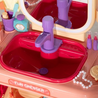 AIYAPLAY Τραπέζι Καλλωπισμού για Κορίτσια 3-6 Ετών με Ακρυλικό Καθ... AIYAPLAY Τραπέζι Καλλωπισμού για Κορίτσια 3-6 Ετών με Ακρυλικό Καθ...