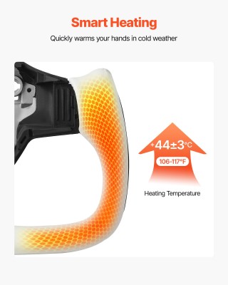VEVOR Τιμόνι Carbon Fiber D-Shape Θερμαινόμενο, Δερμάτινη Αντιολισθ...