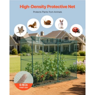 VEVOR Κλουβί Καλλιεργειών 2.39 x 1.2 x 1.8 m, Ανθεκτικό στον Άνεμο ...