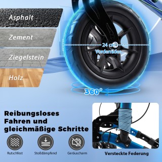 Costway Πτυσσόμενος αλουμινένιος περιπατητήρας ταξιδιού 2 σε 1 με κ...