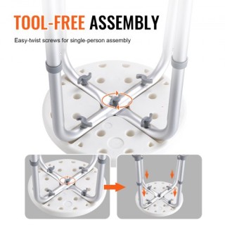 VEVOR Καρέκλα Ντους Ρυθμιζόμενου Ύψους, Αντιολισθητικό Σκαμπό Μπανι... VEVOR Καρέκλα Ντους Ρυθμιζόμενου Ύψους, Αντιολισθητικό Σκαμπό Μπανι...