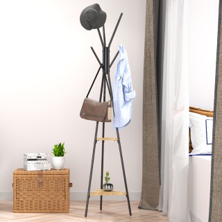 BAKAJI Μαύρη Κρεμάστρα Δαπέδου Εξοικονόμησης Χώρου με 5 Γάντζους κ... BAKAJI Μαύρη Κρεμάστρα Δαπέδου Εξοικονόμησης Χώρου με 5 Γάντζους κ...