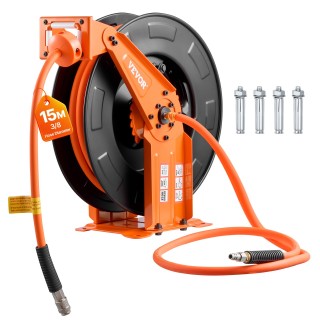 VEVOR Ανασυρόμενος Καρούλι Αερόσωλής 15m x 9.5mm, Υβριδικός, 300PSI... VEVOR Ανασυρόμενος Καρούλι Αερόσωλής 15m x 9.5mm, Υβριδικός, 300PSI...