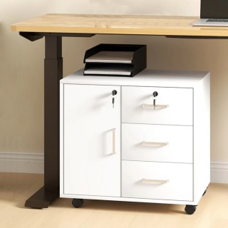 BAKAJI Ντουλάπι Αρχείου για Γραφείο Πολλαπλών Χρήσεων με 3 Συρτάρια... BAKAJI Ντουλάπι Αρχείου για Γραφείο Πολλαπλών Χρήσεων με 3 Συρτάρια...