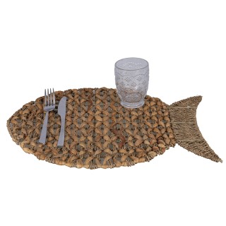 Villa DEste  Σετ 6 τμχ Σουπλά ψάρι από φυσική ίνα Caraibe 5915962