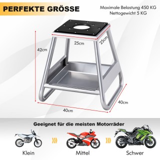 Costway Βάση μοτοσικλέτας υψηλής αντοχής από μέταλλο με αντιολισθητ... Costway Βάση μοτοσικλέτας υψηλής αντοχής από μέταλλο με αντιολισθητ...