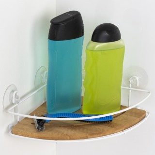 BAKAJI Γωνιακό Ράφι Μπάνιου Τοίχου με Βεντούζες Χωρίς Τρύπες για Ντ... BAKAJI Γωνιακό Ράφι Μπάνιου Τοίχου με Βεντούζες Χωρίς Τρύπες για Ντ...