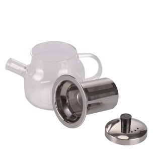 Villa dEste Home Γυάλινη Τσαγιέρα 400 ml με Ενσωματωμένο Φίλτρο από...