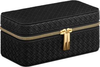 Φορητή Θήκη Ρολογιών με Φερμουάρ 3 Θέσεων 10 x 20 x 9 cm Μαύρο JWB... Φορητή Θήκη Ρολογιών με Φερμουάρ 3 Θέσεων 10 x 20 x 9 cm Μαύρο JWB...