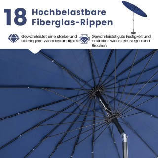 Costway Εξωτερική Ομπρέλα Βεράντας με UV Προστασία 50+ και Ρυθμιζό... Costway Εξωτερική Ομπρέλα Βεράντας με UV Προστασία 50+ και Ρυθμιζό...