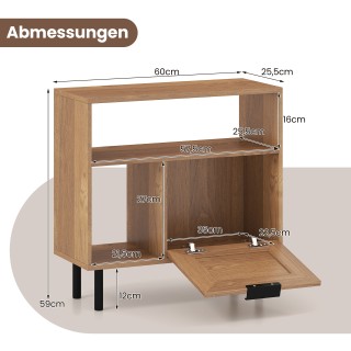 Costway Ρατάν Κομοδίνο με Μεταλλικά Πόδια και Αποθηκευτικό Χώρο 59 ... Costway Ρατάν Κομοδίνο με Μεταλλικά Πόδια και Αποθηκευτικό Χώρο 59 ...