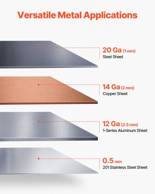 VEVOR Φρένο Κάμψης Λαμαρίνας 20 Ga με 5 Δάχτυλα 0-135° FDSWQZDQFDSW...