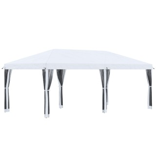 Outsunny Πτυσσόμενο Κιόσκι Κήπου 6x3 μ με Κουνουπιέρα και Τσάντα Με...