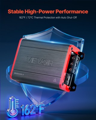 VEVOR Ενισχυτής Αυτοκινήτου 4-Καναλιών, Γεφυρώσιμος Πολυκαναλικός C... VEVOR Ενισχυτής Αυτοκινήτου 4-Καναλιών, Γεφυρώσιμος Πολυκαναλικός C...