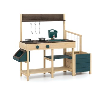 Costway Εξωτερική  Παιδική Κουζίνα με Γλάστρα  με Λειτουργία Νερού ...