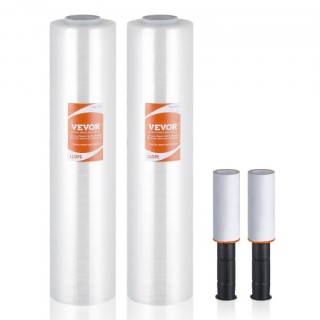 VEVOR Διάφανη Μεμβράνη Συσκευασίας 15x1000, 2τμχ, 60 Gauge με Λαβές... VEVOR Διάφανη Μεμβράνη Συσκευασίας 15x1000, 2τμχ, 60 Gauge με Λαβές...