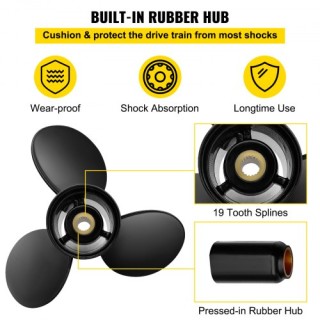 Προπέλα Σκάφους VEVOR, Αντικατάσταση OEM 3817468, 3-Λεπίδες 14.5 x ... Προπέλα Σκάφους VEVOR, Αντικατάσταση OEM 3817468, 3-Λεπίδες 14.5 x ...