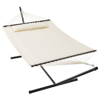 BAKAJI  Κρεμαστή Καρέκλα Κήπου Βραζιλιάνικη Μπεζ με Μαξιλάρι και Με...