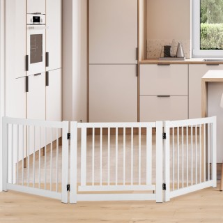 Costway Πτυσσόμενο 3-τμηματικό φράγμα για σκύλους με πόρτα από ξύλο... Costway Πτυσσόμενο 3-τμηματικό φράγμα για σκύλους με πόρτα από ξύλο...