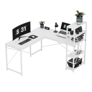 MarkAdler Γωνιακό Γραφείο Leader 150x90 Λευκό 5903796019612